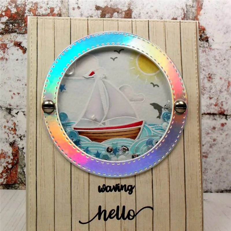 

GJCrafts Shaker Maker Combo Metal Cutting Dies Scrapbooking Frame Circle Craft Dies Border Decor Paper Cards New Dies for 2019