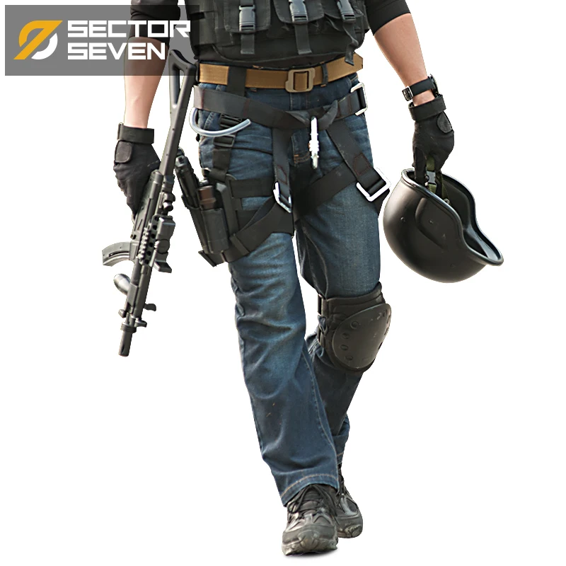 Cordura SWAT Military Cargo Jeans Men Casual Jeans Stretch Multi Pockets Tactical Combat Army