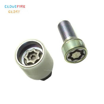 

CloudFireGlory 4F0698139C 820 x2 Wheel Lock Anti Theft Screw Lug Bolt & Key Tool Code Stamp "X" For AUDI A3 A4 A5 A6 A7 S5 S6 TT