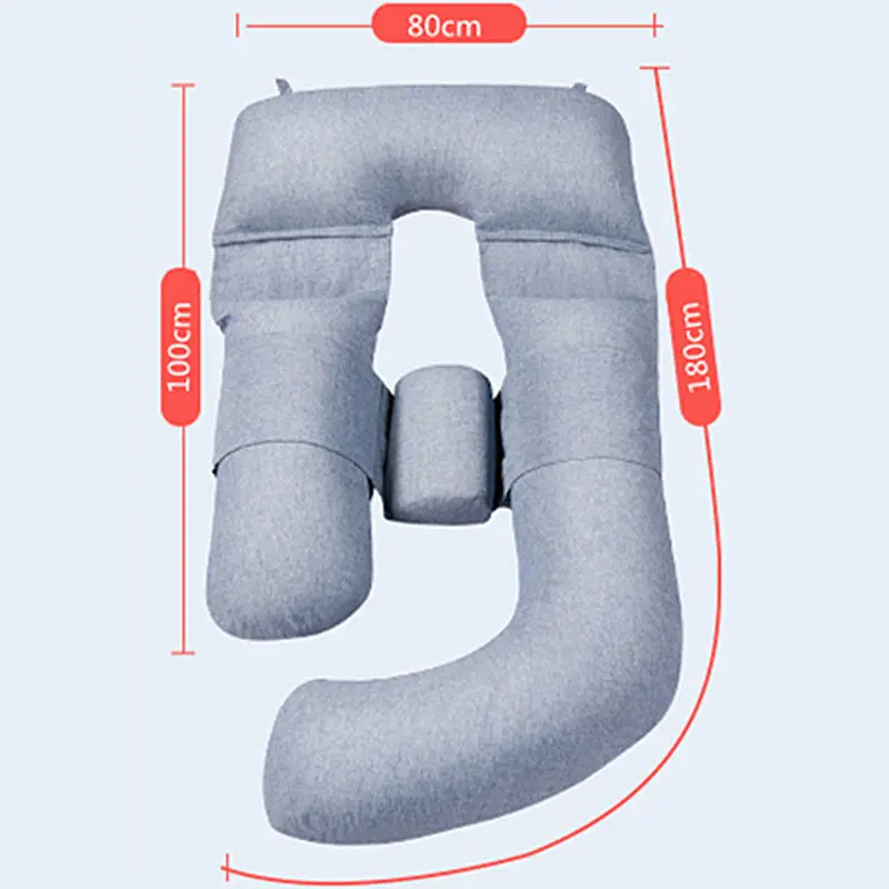 Дышащий Большой беременных Для женщин Подушка 180*80*20 см Спящая уход ворс подушки живота талии Поддержка вскармливание U подушки для беременных