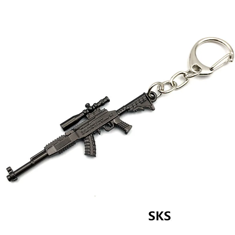 Игровой PUBG Mini 6 см модель оружия брелок M416 Ak металлический сплав держатели для