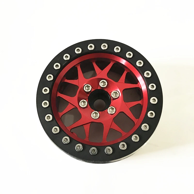 4 шт. колесные диски из алюминиевого сплава 2 дюйма для 1/10 RC Rock Crawler Axial SCX10 RR10 Wraith 90056