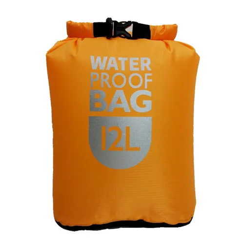6L 12L 24L Водонепроницаемый сухой мешок плаванье рафтинг Каякинг речной поход плавающий парусный канон катание на лодках водонепроницаемый мешок - Цвет: Orange  12L