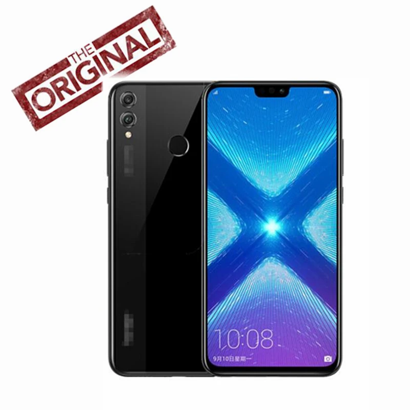 Официальный Honor 8X мобильный телефон Google Play 6,5 дюймовый экран 3750 мАч батарея Android 9,0 двойная задняя камера 20MP смартфон