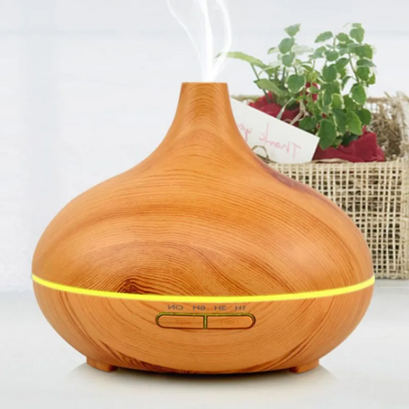 

Air Humidifier Essential Oil Diffuser Aroma Lamp Aromatherapy Electric Aroma Diffuser Mist Maker for Home-Wood R247