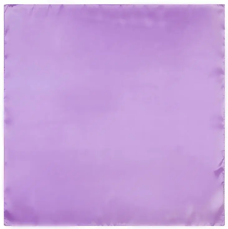60x60 см Модный стильный шарф из искусственного шелка женский Одноцветный шейный платок Бандана Маленький квадратный шарф - Цвет: light purple