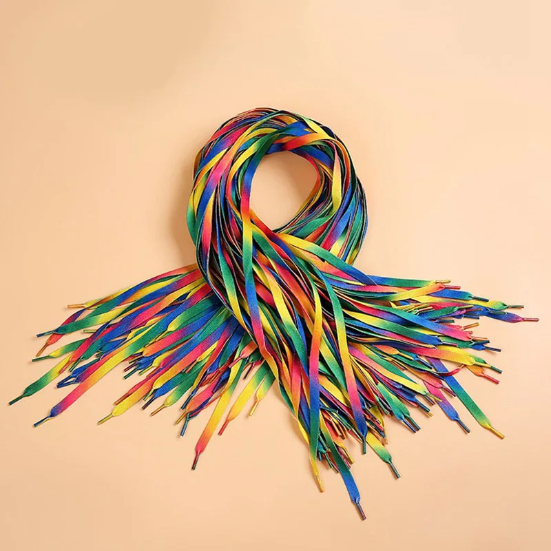 10pieces Unisex shoelaces outdoor sport casual shoelaces rubber band