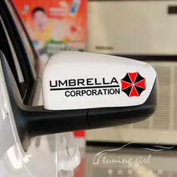 Наклейки Resident Evil Umbrella Corporation творческие Переводные картинки для Зеркало заднего вида винилы авто тюнинг укладки 15x4 см D11