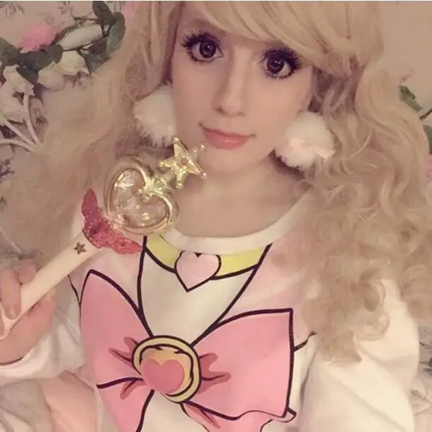 Новая рубашка Сейлор Мун Harajuku Kawaii милый аниме свитер с воротником костюм моряка