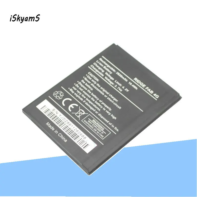 ISkyamS 1x2820 мАч Высококачественный сменный литий ионный аккумулятор для Wiko RIDGE FAB 4G