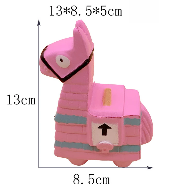 New 13cm Fortress Night Alpaca Squishy Slow Rising Flying Horse Squeeze Toy Christmas Birthday Gift Toys For Children's Adult