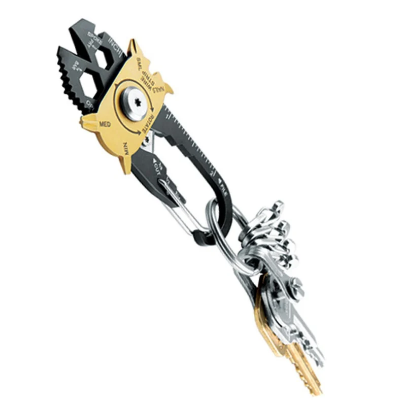 

Field Gadget Mini Portable Utility FIXR 20 in 1 Pocket Multi Tool Keychain Outdoor Camping Key Ring