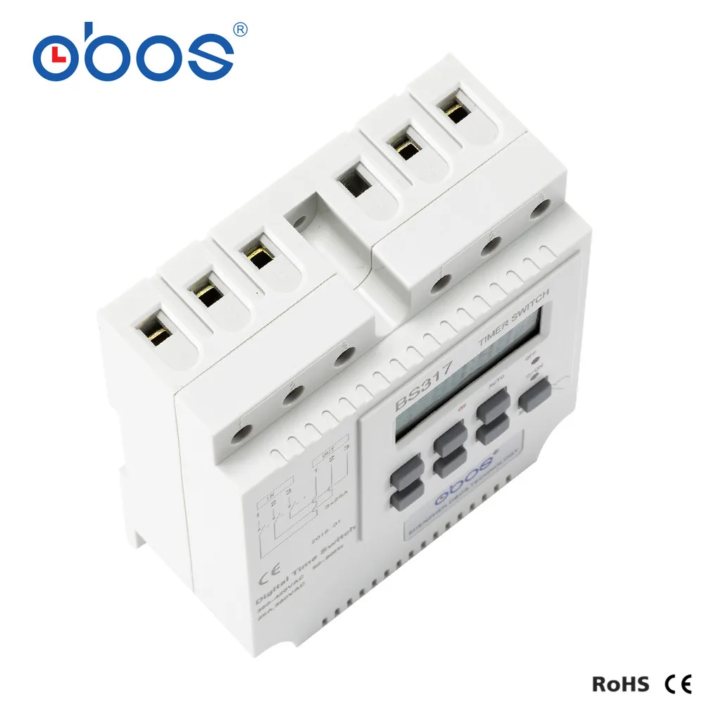 good quality good credit 200V~380V~440V  three phase timer switch electronic timer relay with 16 times on/off per day/weekly 5