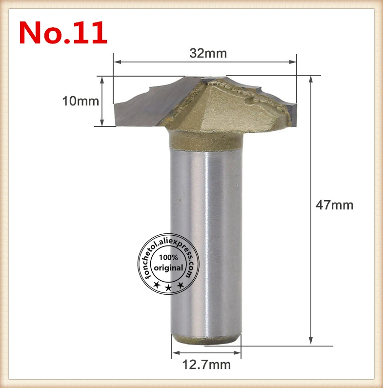 12.7mm Shank-1PCS,cnc solid carbide engraving woodworking router bit,trimmer wood milling cutter,Cabinet door lace knife