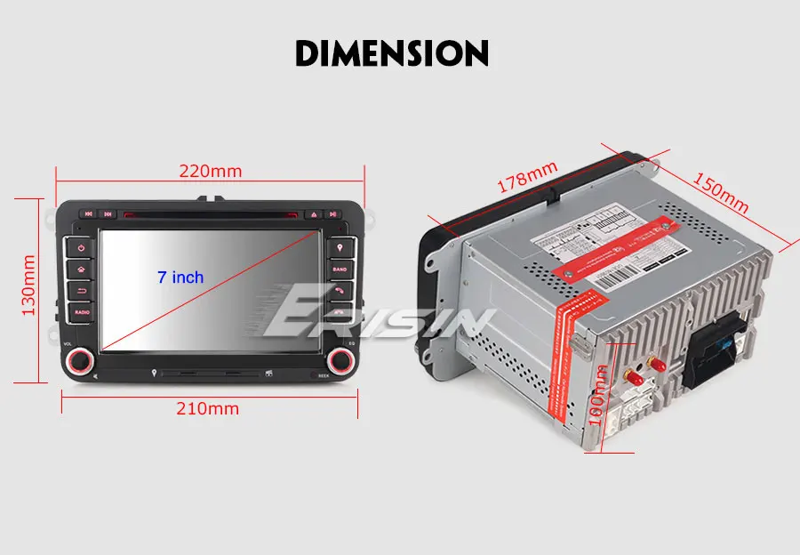 Excellent 7" Android 9.0 Pie OS Car DVD Multimedia GPS Radio for Volkswagen Amarok 2010-2015 & Sharan 2010-2014 & Scirocco MK3 2008-2015 21