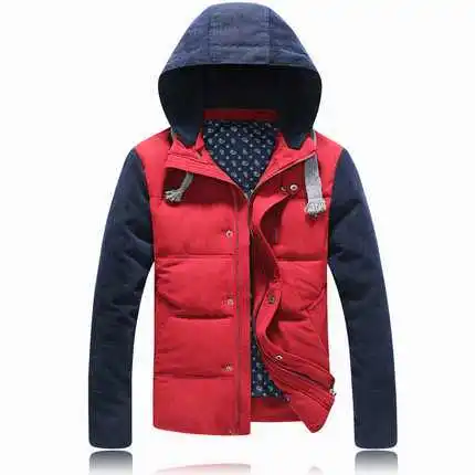 

New 2016 Men Hooded Wadded Thicken Parkas Fashion Mens Cotton Padded Coat Winter Jacket Men Outerwear Plus Size H6262