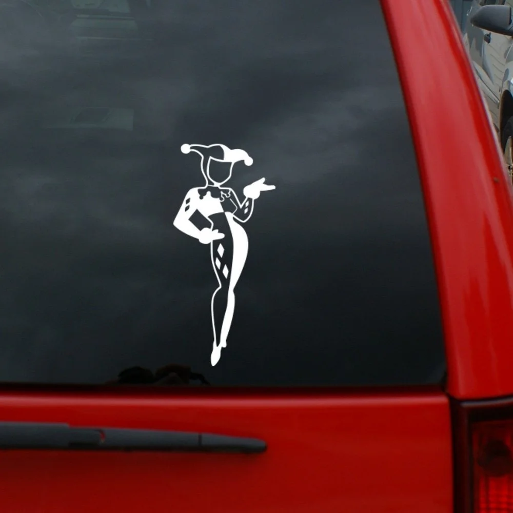 

For Harley Quinn 5" Vinyl Decal Window Sticker for Cars, Trucks, Windows, Walls, Laptops, and More.