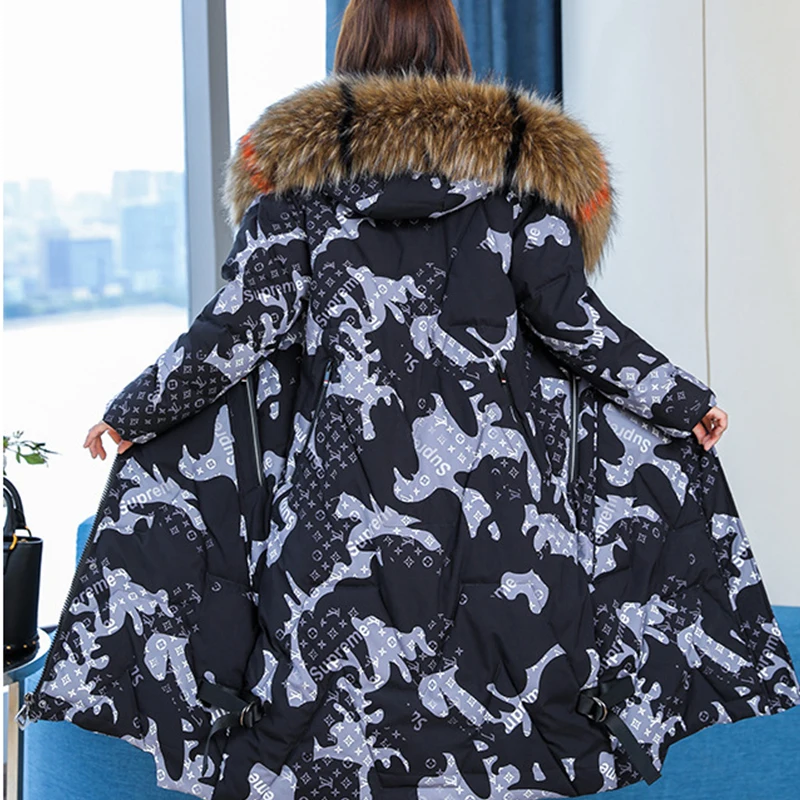 2018 Qualité Parkas grey As Haute Picture Veste Longues Outwear À Manteau Fourrure Plus Femelle black Camouflage La Capuchon Femmes Taille Z0400 The De D'hiver pgwvqEwTx