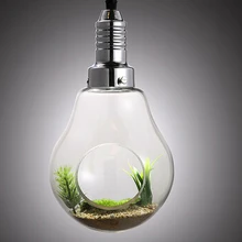 Стеклянные подвесные светильники садовые лампы с растениями зеленые светильники для домашняя отделка кухни комнаты подвесные светильники стеклянные лампочки