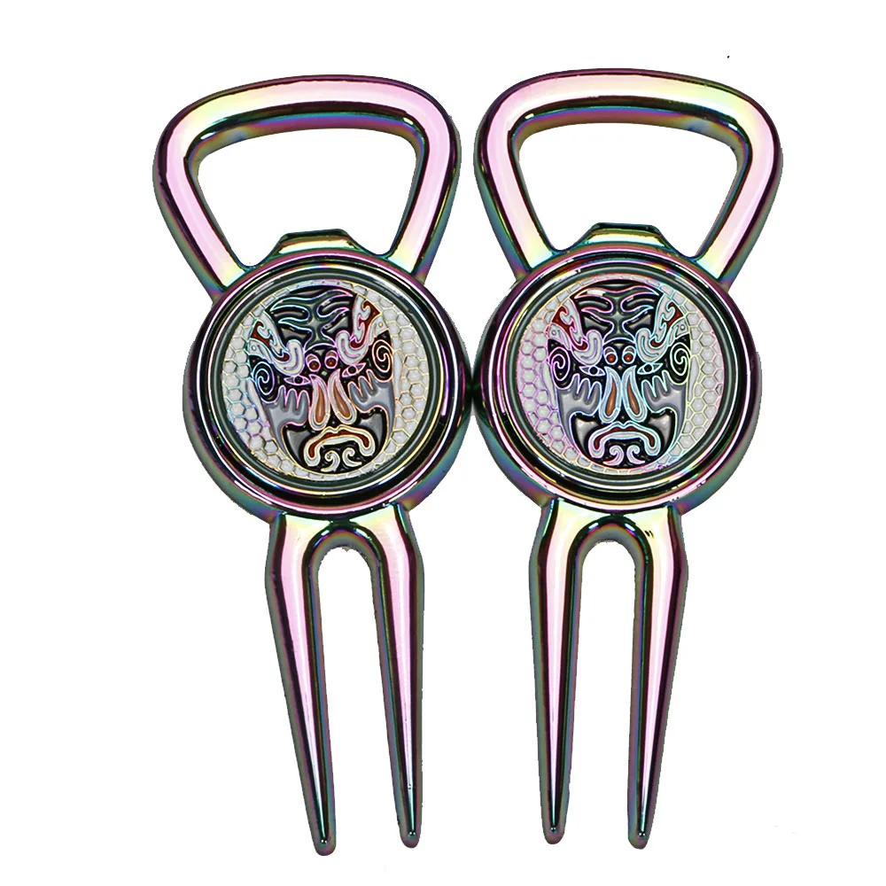

Golf fork tools Divot Tools Putting Green Tool contains marker Colorful personalization golf accessories free shipping