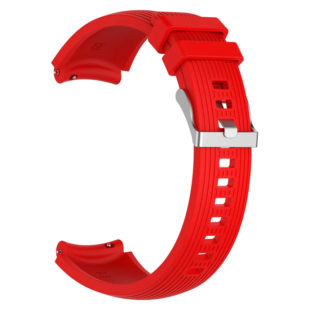 Силиконовый браслет на запястье браслет ремешок для samsung Galaxy Watch 42 мм SM-R810 SM-R815 SM-R800 46 мм Smartwatch Band ремешок 4 цвета - Цвет: Red
