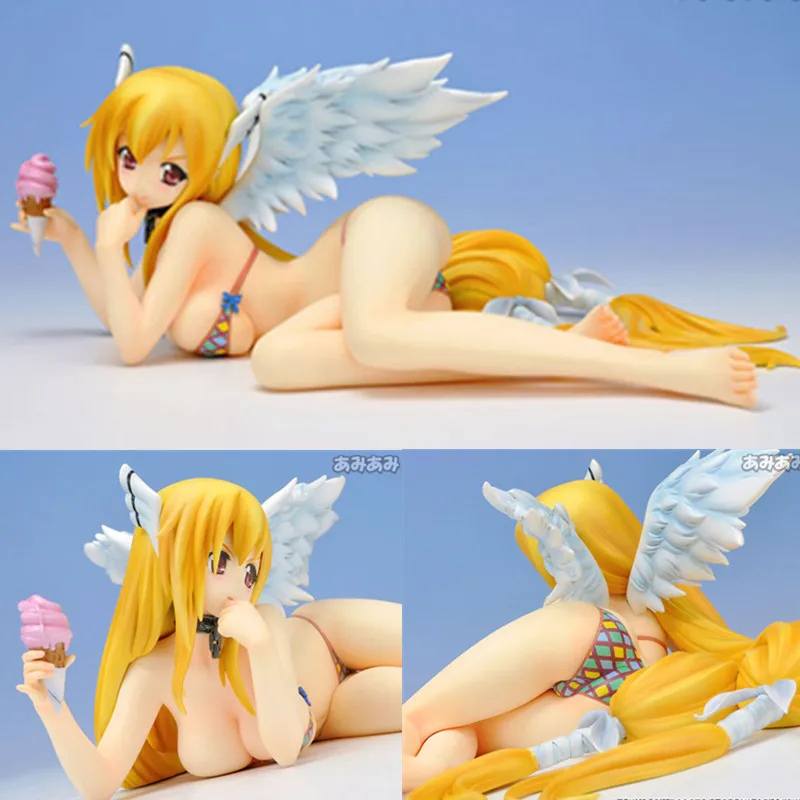 

Japan Anime Sexy Girls Figuras Toys 22cm Sora No Otoshimono Ikaros PVC Action Figure Toys Alphamax Dolls Brinquedos Xmas Gift