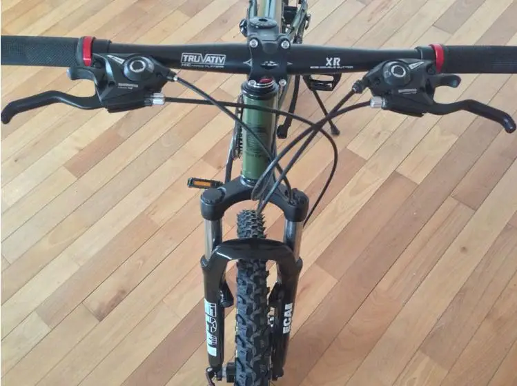 Best Kalosse  aluminum alloy  frame 26*17 inch mountain  bicycle   man and woman 26er  bike   27 gear M370 Hydraulic brake bike 3