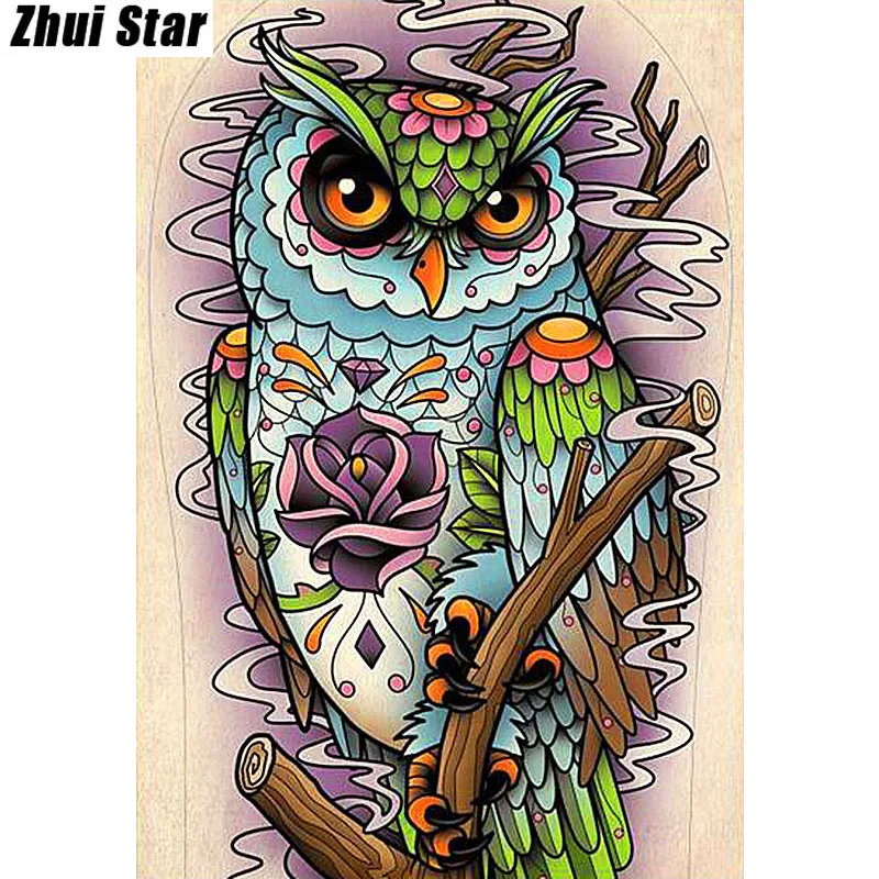 Zhui Star Diamond Painting Full Square &quotCartoon owl&quot 3D Embroidery Cross Stitch Rhinestone 5D DIY Mosaic Decor | Дом и сад