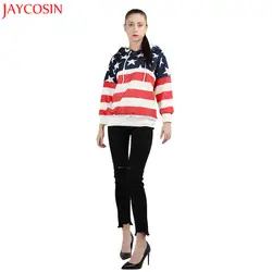 Jaycosin 2017 флаг Соединенных Штатов 3D цифровой пальто с принтом dress2017 Новый Модный пуловер Повседневное Топ nov130