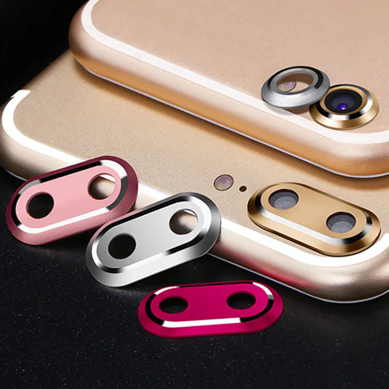 

5.5For iPhone 7 Plus Lens Protector For iPhone 8 Plus Camera Lens Protector Home Button Sticker Ring Dust Plug Accessory Bundles