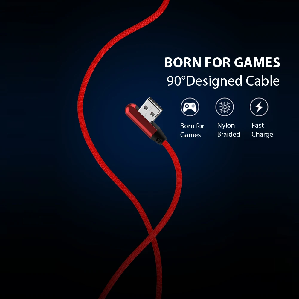 VOXLINK 10 шт usb type C 90 градусов кабель для быстрой зарядки c шнур передачи данных