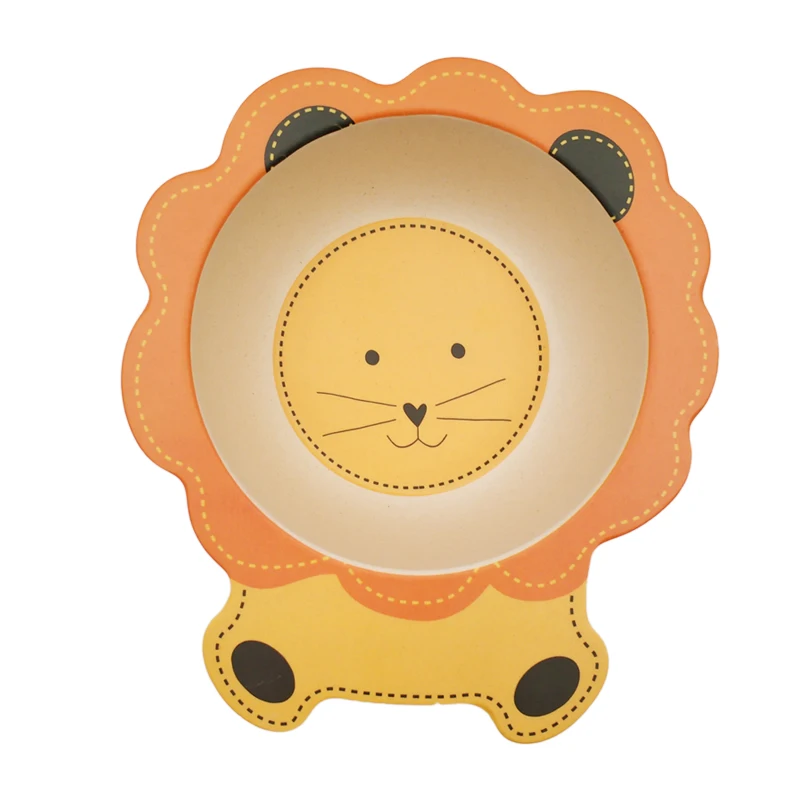 Baby Kids Natural Bamboo Fiber Bowls Cute Cartoon Animal Dishes Baby Feeding Tableware Children Infant Toddler Portable Plates Baby Kids Natural Bamboo Fiber Bowls Cute Cartoon Animal Dishes Baby Feeding Tableware Children Infant Toddler Portable Plates