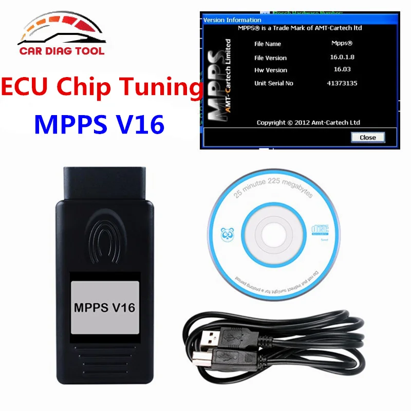 Лидер продаж MPPS V16 ECU чип-тюнинг инструмент для EDC15 EDC16 EDC17 Inkl контрольной SMPS 16 может