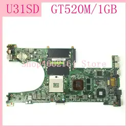 U31SD материнская плата для ноутбука ASUS U31SD U31S X35S U31SG материнская плата для ноутбука U31SD материнская плата версия: 2,1 GT520M/1 ГБ U31SD материнская