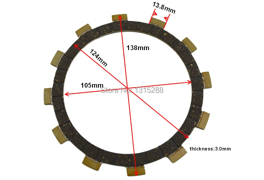 1PC 100 Brand new OEM Clutch friction plates for YAMAHA R1 Zin
