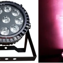 Водонепроницаемый светодиодные par-прожекторы света 9X10W 4in1 светодиодный светильник сценических эффектов со сменой цвета rgbw свет IP65 тонкий может мерцающий лазерное DMX512 DJ диск эффект освещения