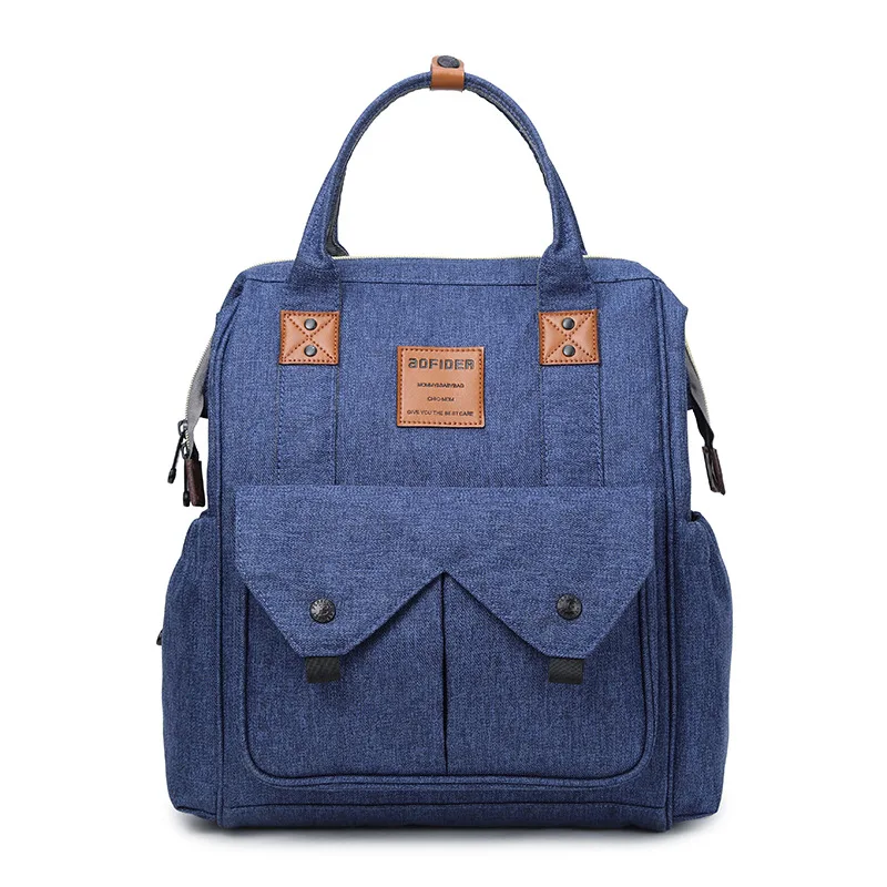 Рюкзак для мам, подгузник, большой емкости, сумка для подгузников - Цвет: Синий