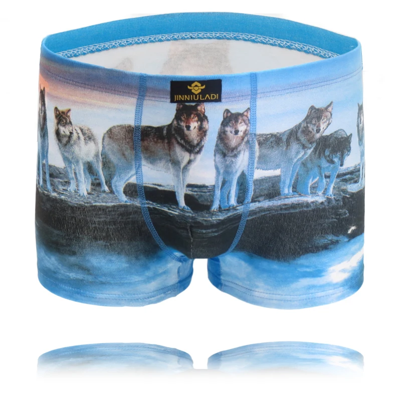 4 sizes Men Cartoon Sexy Mens Animal Boxer Men'S Underwear Boxers Man Brand Hot Trunks Male Underpant L XL XXL XXXL | Мужская одежда