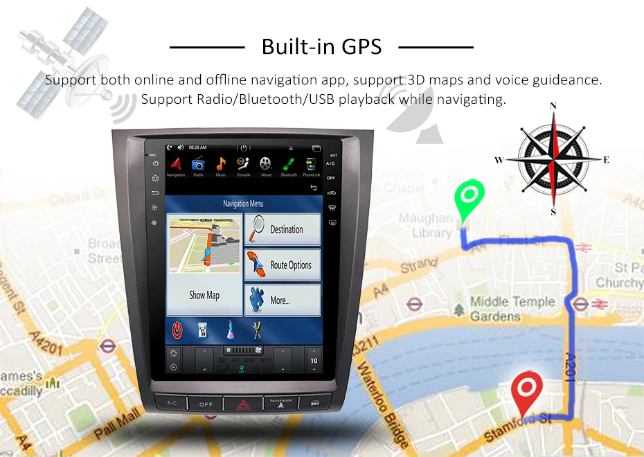 Tesla стиль Android автомобильный gps навигация автомобиль нет DVD плеер для Lexus GS GS300 GS460 GS450 GS350 радио магнитофон Авто головное устройство