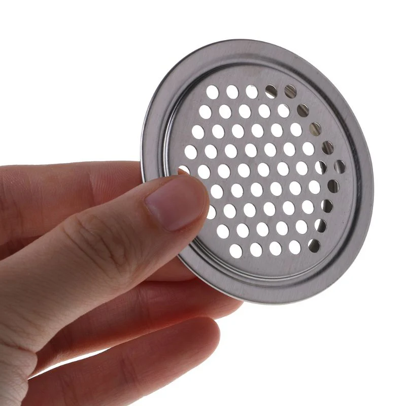 High Air Vents Stainless Steel Round Vent Mesh Hole for Kitchen Bathroom Cabinet LG66