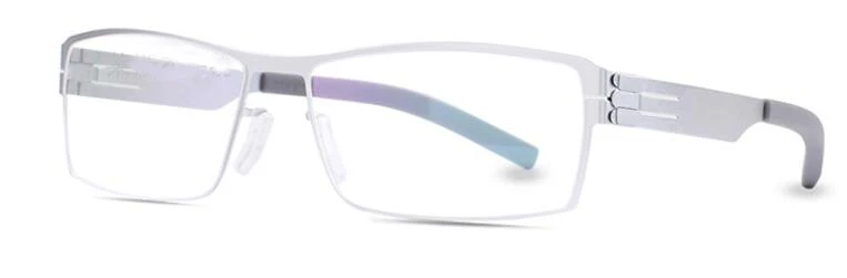 ISENGHUO без винта IC уникальные дизайнерские очки оправа мужские оправа для очков, при близорукости очки Gafas de grau - Цвет оправы: Серебристый