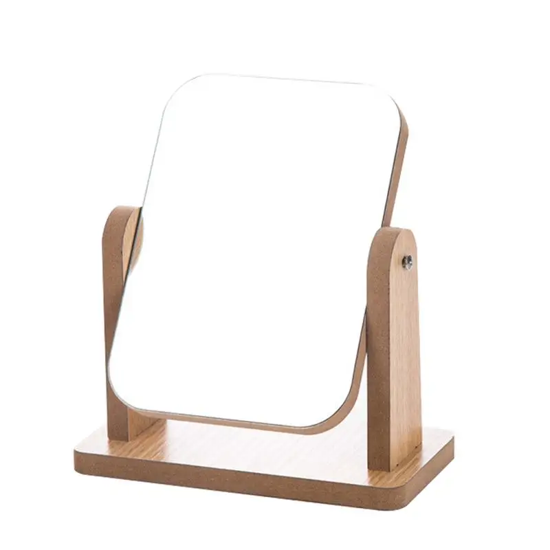 

1 Pc Makeup Mirror Minimalist Wooden Vanity Mirror for Travel Living Room
