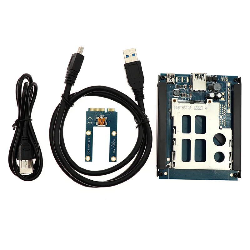 Мини адаптер PCIe USB 2 0 для ExpressCard 54 / 34 slot PCI express Mini Card To Express Converter Reader|Платы
