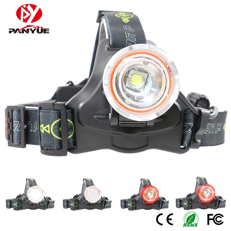 Beste PANYUE Koplamp 1000 Lumen koplamp COB LED Head Lamp Zaklamp Fakkel Lantaarn Voorste Koplampen voor Camping Wandelen Joggen