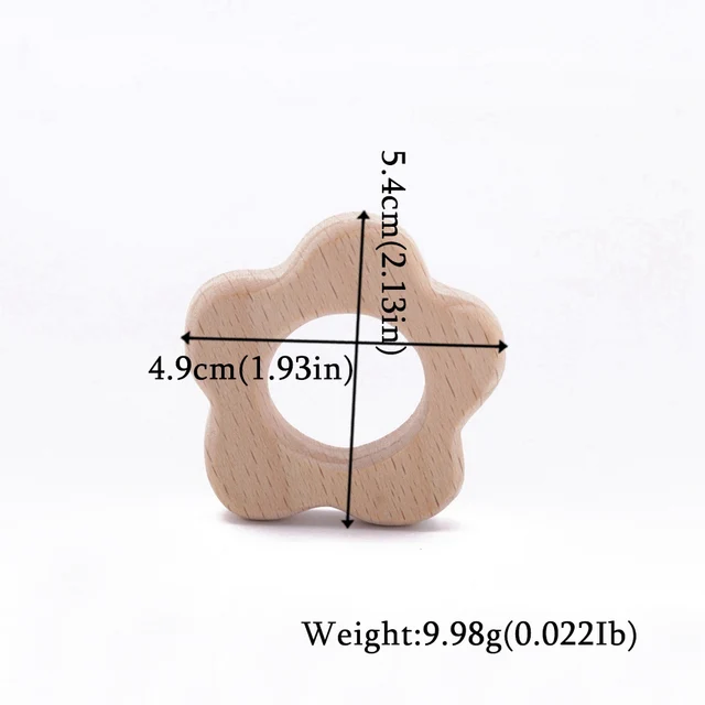 Let's Make Teething Ring Personal Toy 20pc Bunny Rabbit Baby Teether Waldorf Toy Wooden Teether Engraved Eco Friendly Charms 0I115XS