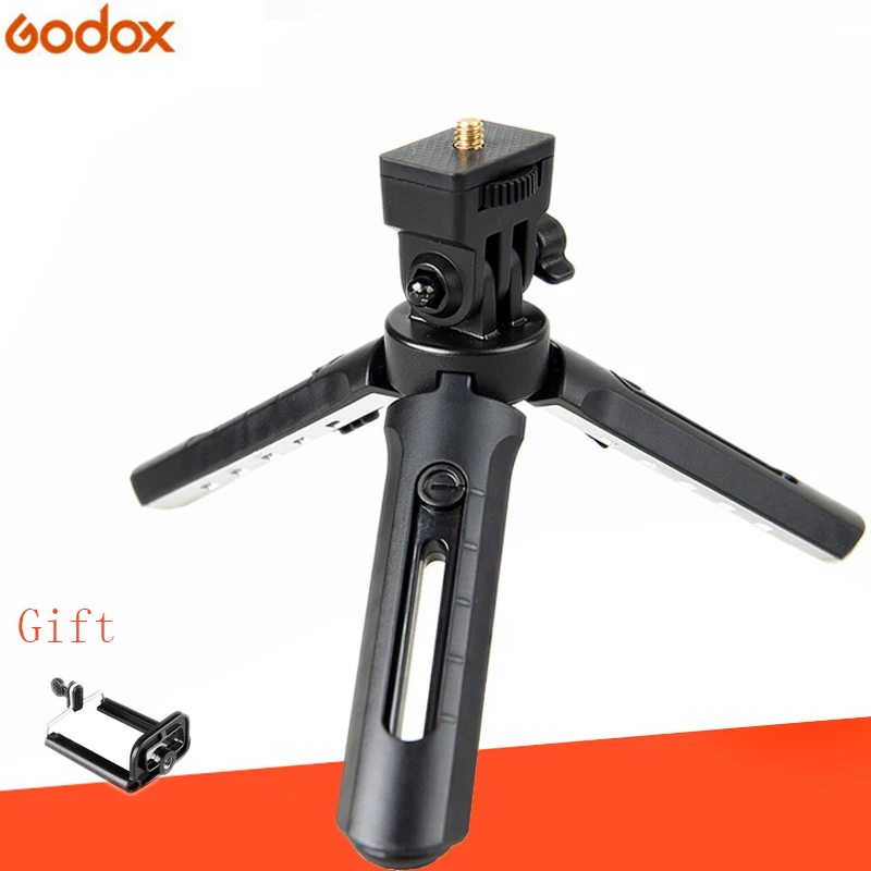 

Godox MT-01 Mini Tripod Folding Table top stand and Grip Stabilizer for Godox AD200 Godox A1 Digital Camera, DSLR, Video Camera