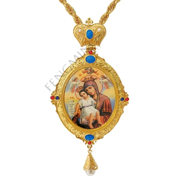 Высокое качество ручной крестообразный шнек греческий ортодоксальный крест Девы Марии икона религиозное ремесло