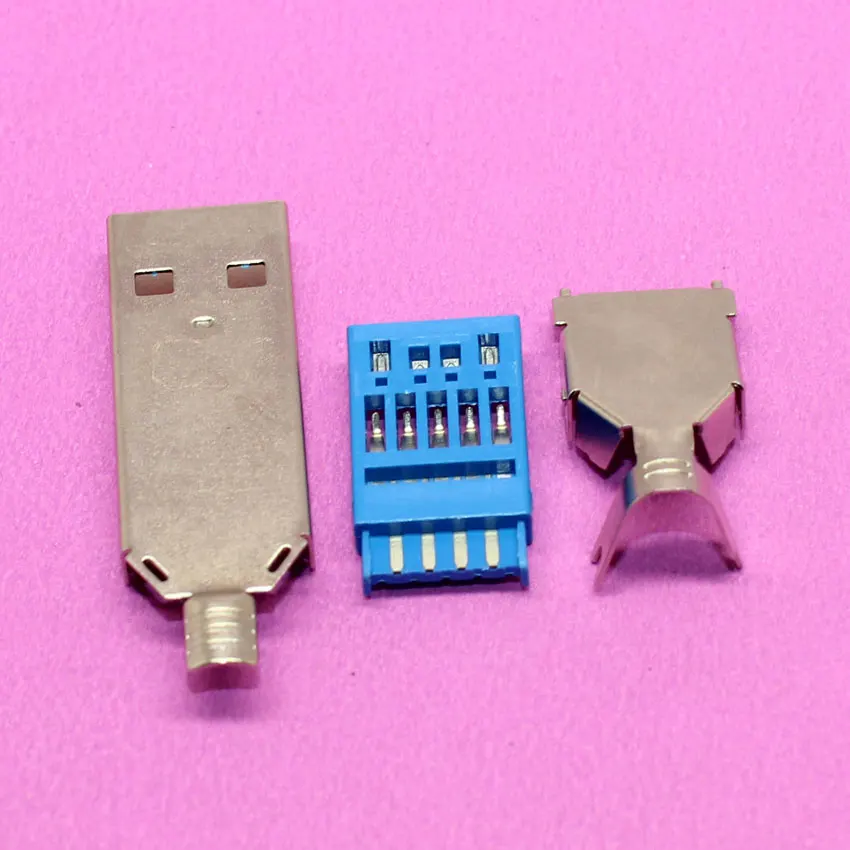 YuXi абсолютно новый DIY USB 3 0 штекер разъем типа пайки гнездо в 1|usb 3.0 male|usb jack maleusb diy |