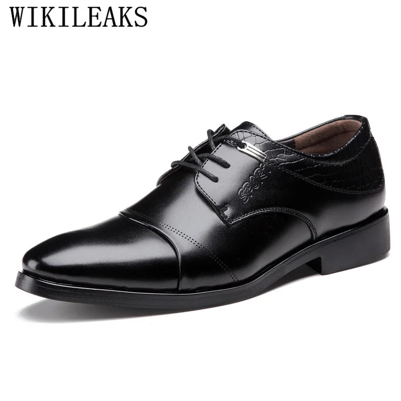 

2019 classic mens dress shoes elegant man business office leather shoes men oxford shoes for men pointed toe party wedding shoes
