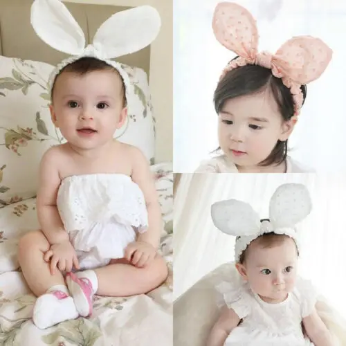 

2019 New Arrival Rabbit Ears Kids Girls Baby Toddler Elastic Cotton Headband Hair Band Lovely Soft Comfortable Headwear